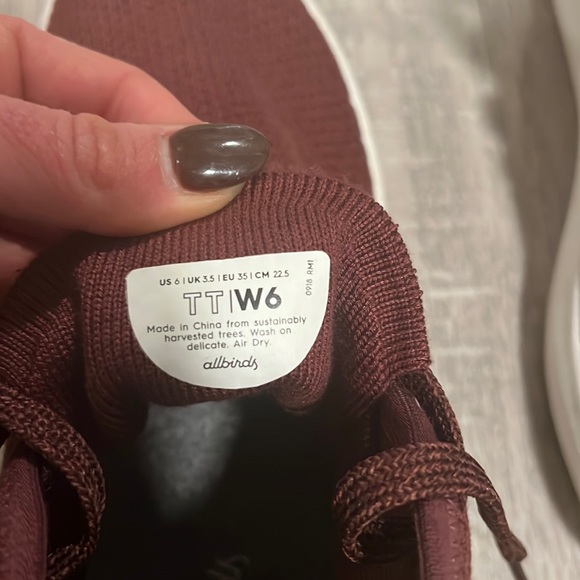 Women's Allbirds Tree Toppers Size 6. Only been worn once. Like new! - Picture 11 of 12